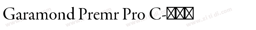 Garamond Premr Pro C字体转换